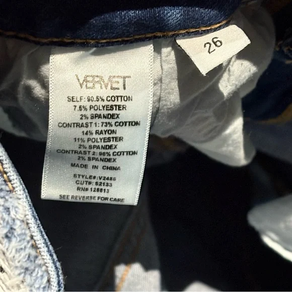 VERVET Flare Multifinish Jeans 24” Waist - Picture 3 of 6